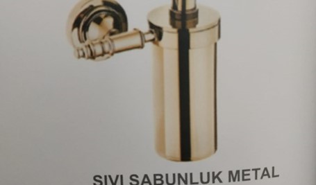 ELİT GOLD SIVI SABUNLUK METAL | Banyo Dükkanım